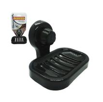 Saboneteira ventosa preto perfetto 9cm