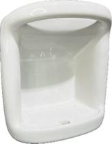 Saboneteira Vintage Porcelana Branca c/ Alça Luxo Banheiro e Lavabo Saboneteira Vintage Porcelana Branca c/ Alça Luxo Banheiro e Lavabo