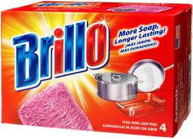 Saboneteiras de lã de aço Brillo Original Scent 4 unidades