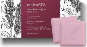 Sabonetes Em Barra Nativa Spa Ameixa Negra 2x90g cada Sabonetes Em Barra Nativa Spa Ameixa Negra 2x90g cada