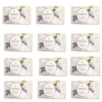 Sabonetes Francis Rosa Branca e Patchouli em Barra 90g Kit com 12