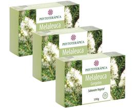Sabonetes Vegetais de Melaleuca e Gergelim 100g Kit com 3 - P&M