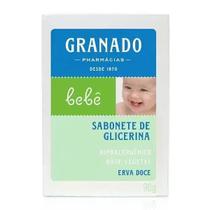 Sabonte Barra Glicerina Granado Bebe Erva Doce 90g Sabonte Barra Glicerina Granado Bebe Erva Doce 90g