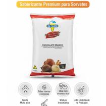 Saborizante em Pó Base Para Chocolate Branco Du Porto 1kg Para Gelatos