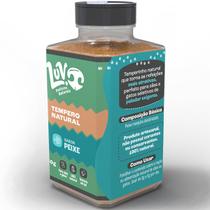 Saborizante para Ração Cães e Gatos Peixe e Alga Nori 60g Tempero 100% Natural LUV Peticos