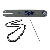 Sabre 12 + Corrente + Lima Para Motosserra Stihl Ms 170 180