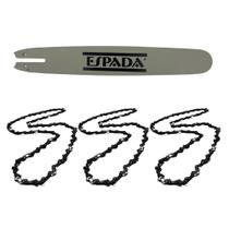 Sabre 12 Ponta Dura P/ Motosserra Stihl Ms 025 + 3 Corrente