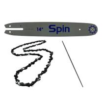 Sabre 14 + Lima + Corrente 25 Dentes Para Ms Stihl 170 180