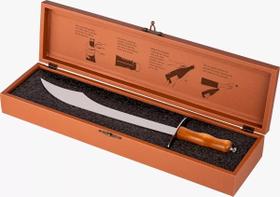 Sabre Com Caixa Madeira Revestido em material sintético Para Champanhe ou Espumante de 51 Cm