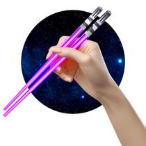 Sabre de luz Chopstick ChopSabers Light Up, 1 par de roxo