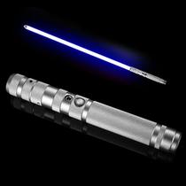 Sabre de luz metal lidar com rgb cosplay duplo-afiado laser
