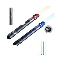 Sabre De Luz Metálico Com Sensor De Gravidade De 7 Cores Recarregável 2 Em 1 Espada Laser Varinha Sabre De Luz Metálico Com Sensor De Gravidade De 7 Cores Recarregável 2 Em 1 Espada Laser Varinha