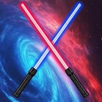 Sabre duplo Light Up Sabers Solizan 2 em 1 com Fx Sound Kids Sabre duplo Light Up Sabers Solizan 2 em 1 com Fx Sound Kids