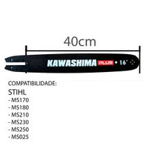 Sabre Facão 16 Polegadas 3/8 1.3mm Compativel com Motosserra MS025, MS250, MS210, MS180 Sabre Facão 16 Polegadas 3/8 1.3mm Compativel com Motosserra MS025, MS250, MS210, MS180