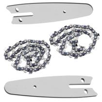 Sabre mais Corrente Reposiçao Mini Motosserra Kit 2 Uni Ferramenta Corta Bambu Madeira Resistente Portatil Jardim Carpinaria