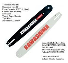 Sabre Motosserra 16" 64 elos 0.325x0.058" Kawashima 22-22260 Sabre Motosserra 16" 64 elos 0.325x0.058" Kawashima 22-22260