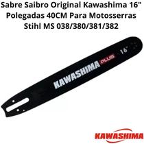 Sabre Saibro Original Kawashima 16" Polegadas 40CM Para Motosserras Stihl MS 038/380/381/382