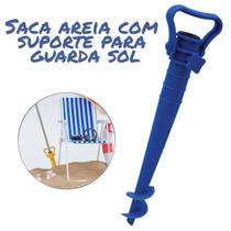 Saca Areia Com Suporte Furador Para Guarda Sol Alta Pressão Praia Verão