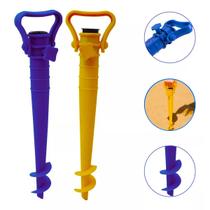 Saca Areia Furador com Suporte de Guarda Sol e Vara de Pescar