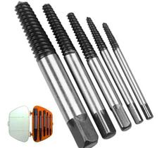 Saca Parafuso Quebrado Espanado Extrator Macho Kit 5 Pçs