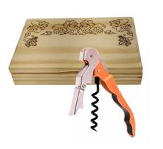 Saca Rolha Abridor de Garrafa Pulltex Pulltaps Madeira Print Saca Rolha Abridor de Garrafa Pulltex Pulltaps Madeira Print