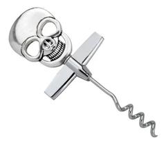 Saca Rolha Caveira Abridor Garrafa De Vinho