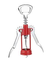 Saca Rolha Classic Vermelho Aço Inox 16 Cm Hauskraft Saca Rolha Classic Vermelho Aço Inox 16 Cm Hauskraft