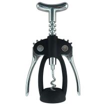 Saca Rolha Preto Aço Inox Mimo AC13546 Saca Rolha Preto Aço Inox Mimo AC13546