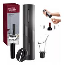 Saca Rolhas Abridor De Vinho Automático Elétrico Kit V8 - Electric Wine Set - WINE SET