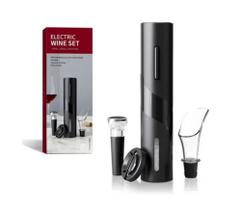 Saca Rolhas Abridor De Vinho Automático Elétrico Kit V8 - Electric Wine Set