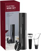 Saca Rolhas Abridor De Vinho Decanter Automatico Eletrico Cortador Lacre - WINESET