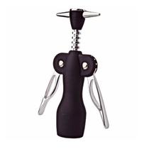 Saca rolhas abridor de vinhos luxo 18 cm preto