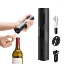 Saca rolhas elétrico prático para vinhos finos