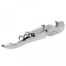 Saca Rolhas Inox para Vinho 11cm 2 Estágios Abridor de Garra