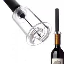 Saca-Rolhas Pressão Ar Abridor Garrafa Vinho Moderno Prático e Resistente Bar Casa Presentear Amantes Vinhos Cor Preto Saca-Rolhas Pressão Ar Abridor Garrafa Vinho Moderno Prático e Resistente Bar Casa Presentear Amantes Vinhos Cor Preto