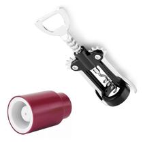 Saca rolhas profissional com tampa para vinho a vácuo