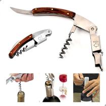 Saca Rolhas Profissional Manual Aço Inox 2 Estágios Lorben