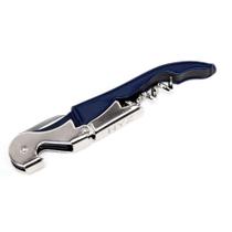 Saca Rolhas Vinho Garrafa Manual Tradicional Inox Azul