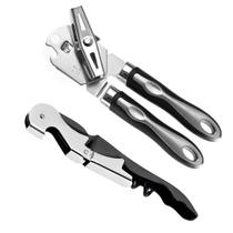 SacaRolhas Multifuncional Abridor De Lata 3 Em 1 Kit Completo Para Vinho Cerveja Conservas Compacto E Resistente SacaRolhas Multifuncional Abridor De Lata 3 Em 1 Kit Completo Para Vinho Cerveja Conservas Compacto E Resistente
