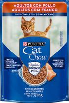 Sachê Cat Chow Adulto Frango 85gr - 30 Unidades