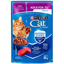 Sachê Cat Chow Purina Gatos 7+ Sabor Carne 85g Sachê Cat Chow Purina Gatos 7+ Sabor Carne 85g