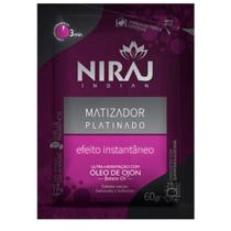 Sache De Tratamento Niraj Matizador Loiro Platinado 60g Sache De Tratamento Niraj Matizador Loiro Platinado 60g