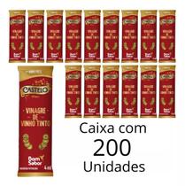 Sachê De Vinagre Bom Sabor 4ml - Caixa C/200 Unidades