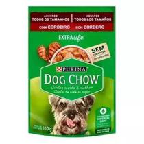 Sache dog chow adulto tds/tamanhos cordeiro 100g