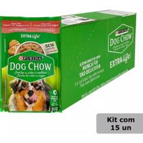 Sachê Dog Chow Cachorro Adulto Todos os Tamanhos 100Gr Com 15 Unidades