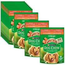 Sachê Dog Chow Cães adulto pequeno porte sabor salmão 12 unidades - Purina