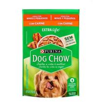 Sachê Dog Chow Cão Adulto Mini e Pequeno Sabor Carne 100g