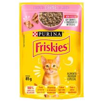 Sachê Friskies Carne ao Molho para Gatos Filhotes 85g