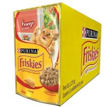 Sachê Friskies Frango ao Molho para Gatos Nestlé Purina 85g com 15 unidades