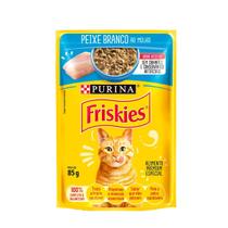 Sachê Friskies Peixe Branco ao Molho 85g Purina - Caixa Fechada com 15 Unidades - Alimento Úmido para Gatos Adultos Sachê Friskies Peixe Branco ao Molho 85g Purina - Caixa Fechada com 15 Unidades - Alimento Úmido para Gatos Adultos